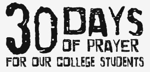 30 Days of prayer - college student logo