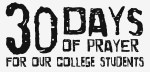 30 Days of prayer - college student logo